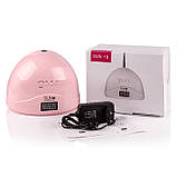 Лампа Sun 1S 24-48 Вт UV/LED, рожева, фото 2