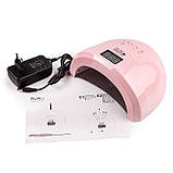 Лампа Sun 1S 24-48 Вт UV/LED, рожева, фото 4