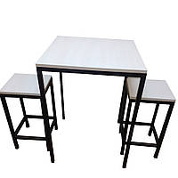 Барный комплект (стол и стулья) лофт LNK-LOFT "Кеми" (длина - 60 см)