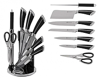 Кухонный набор ножей на крутящейся подставке 9 в 1 Edenberg EB-3611