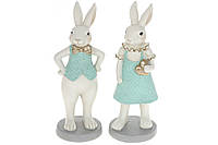 Декоративна статуетка Кролик та Кролиця, 20.5см, 2 дизайну