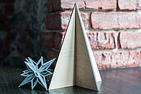 Декоративные настольные елки треугольной формы комплект из трех штук набор 6