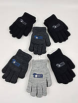 Дитячі польські рукавички утепленні для хлопців р.16 см (6-8 років) (6 пар набір)