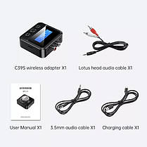 Bluetooth 5.0 Vikefon C39S аудіо приймач передавач з дисплеєм підтримка TF карт, фото 4