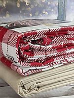 Зимний комплект постельного белья полуторный размер из фланели ТМ Cotton Collection Scenic Bear
