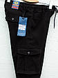 Джинси чоловічі утеплені карго джоггери чорного кольору Awivgoss, фото 2
