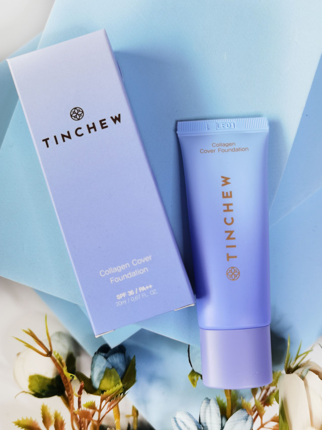Універсальний тональний крем Tinchew Collagen Cover Foundation SPF 36/PA++ №21 Vanilla 20 мл
