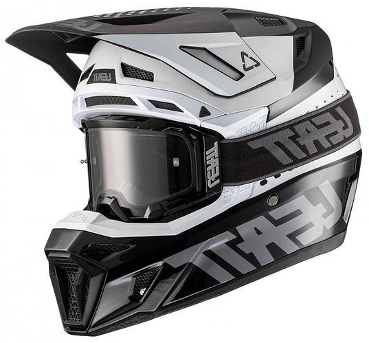 Купить Мотошлем LEATT Helmet Moto 8.5 + Goggle (Black), XL, XL, цена ...