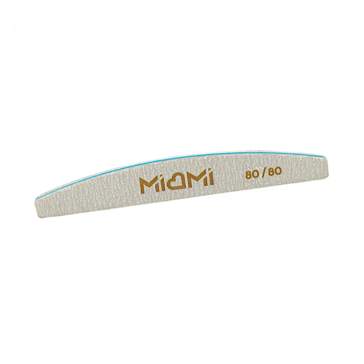 MIAMI Пилка для нігтів Half 80/80, півмісяць, фото 1