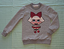 Спортивна кофта для дівчинки з двохнитки, аплікація Лола, розмір 116