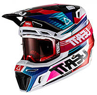 Мотошлем LEATT Helmet Moto 8.5 + Goggle (Royal), XL, XL