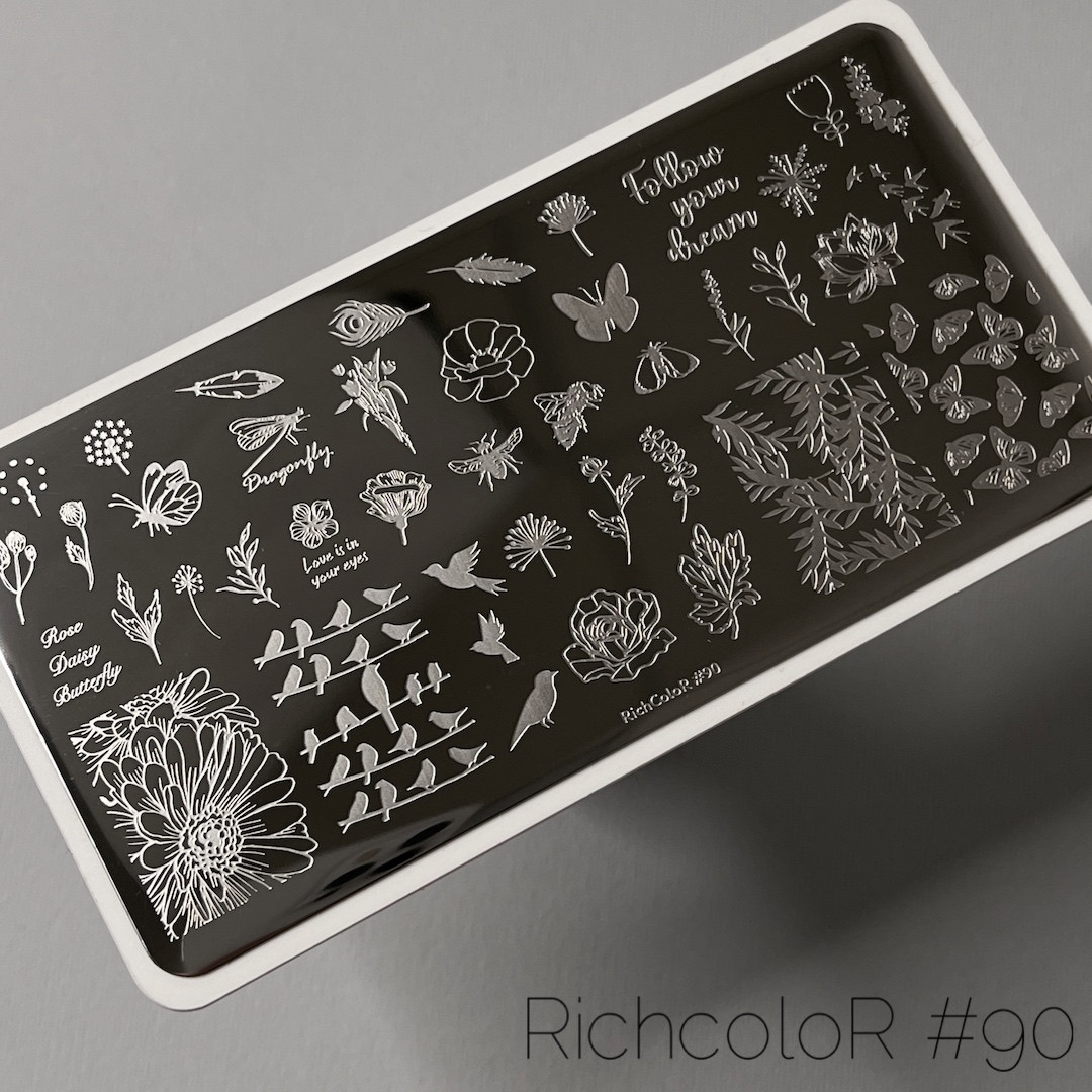 Пластина для стемпінгу RichColor №090, фото 1