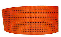 Лента ременная полиэстерная, ширина 100мм, длина 75м (10500 кг), оранжевая