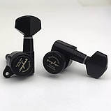 Кілки Guyker 3R + 3L локові для гітари Yamaha Cort ESP Gibson чорні, фото 3