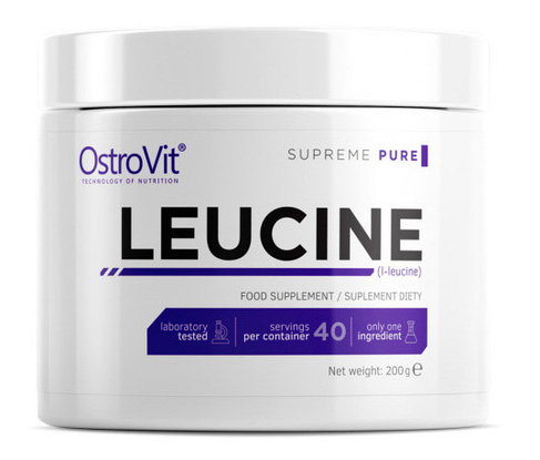 L-лейцин OstroVit 100% Leucine 200 g без смаку, фото 4