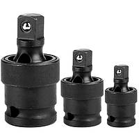 Набір ударних карданів 1/2″/1/4″/3/8″ з кулею 3 шт. Vorfal V08035