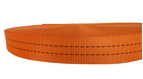 Стрічка ремінна поліефірна, ширина 40мм, довжина 100м (2000 кг), помаранчева