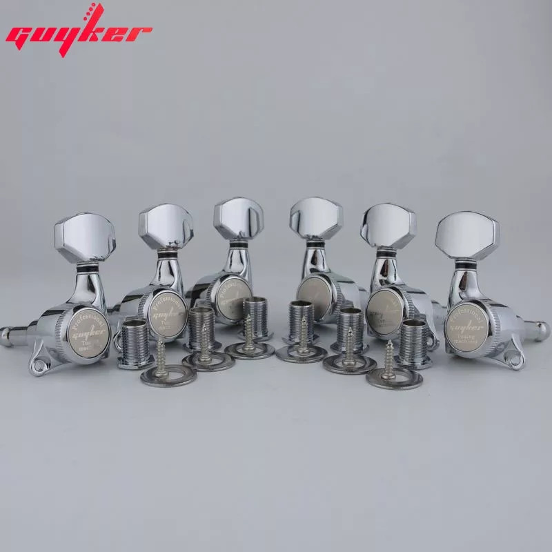 Кілки Guyker 3R + 3L локові для гітари Yamaha Cort ESP Gibson elite хромові
