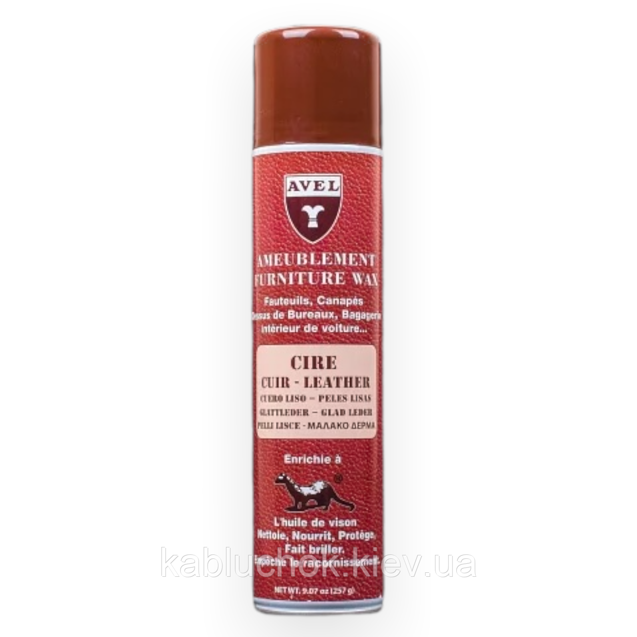Екстралегкий віск для шкіри Avel Leather Care Wax, 400 мл, безбарвний