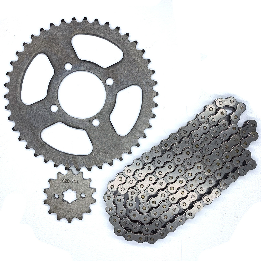 Комплект зірки та ланцюг 420H 112L + зірка 42t + зірка 14t для квадроцикла, фото 1