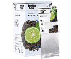 Чай натуральний чорний цейлонський пакетований Hello Tea «Ерл Грей» заварний 20шт/уп.