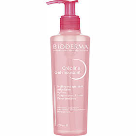 Очисний гель для чутливої шкіри обличчя Sensibio Crealine Foaming Gel Bioderma 200 мл