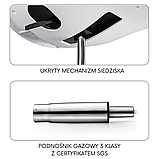 Елегантне ергономічне офісне крісло ANGEL Ofelia, фото 8