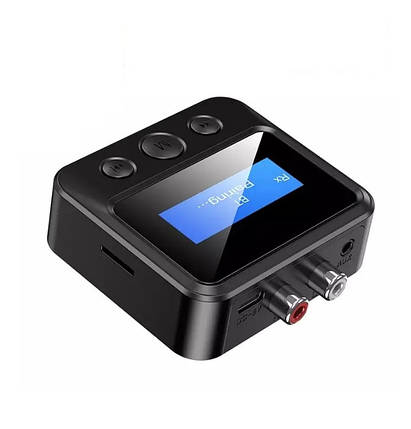 Bluetooth 5.0 Vikefon C39S аудіо приймач передавач з дисплеєм підтримка TF карт, фото 1