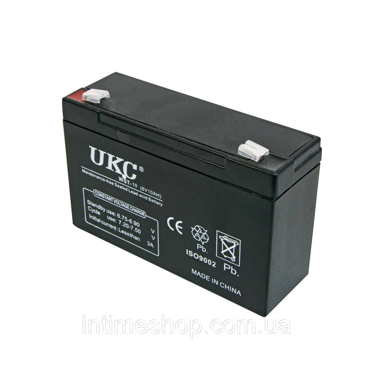 Необслуживаемый аккумулятор для бесперебойника UKC WST-10 6V 10Ah акб для детского электромобиля и ИБП (TI) - фото 2 - id-p1685277192