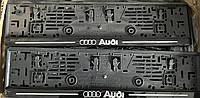 Рамка под номер (Audi) хромированная надпись (Турция)