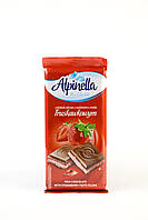 Шоколад молочный с клубничной начинкой Alpinella Truskawkowa 90 г Польша