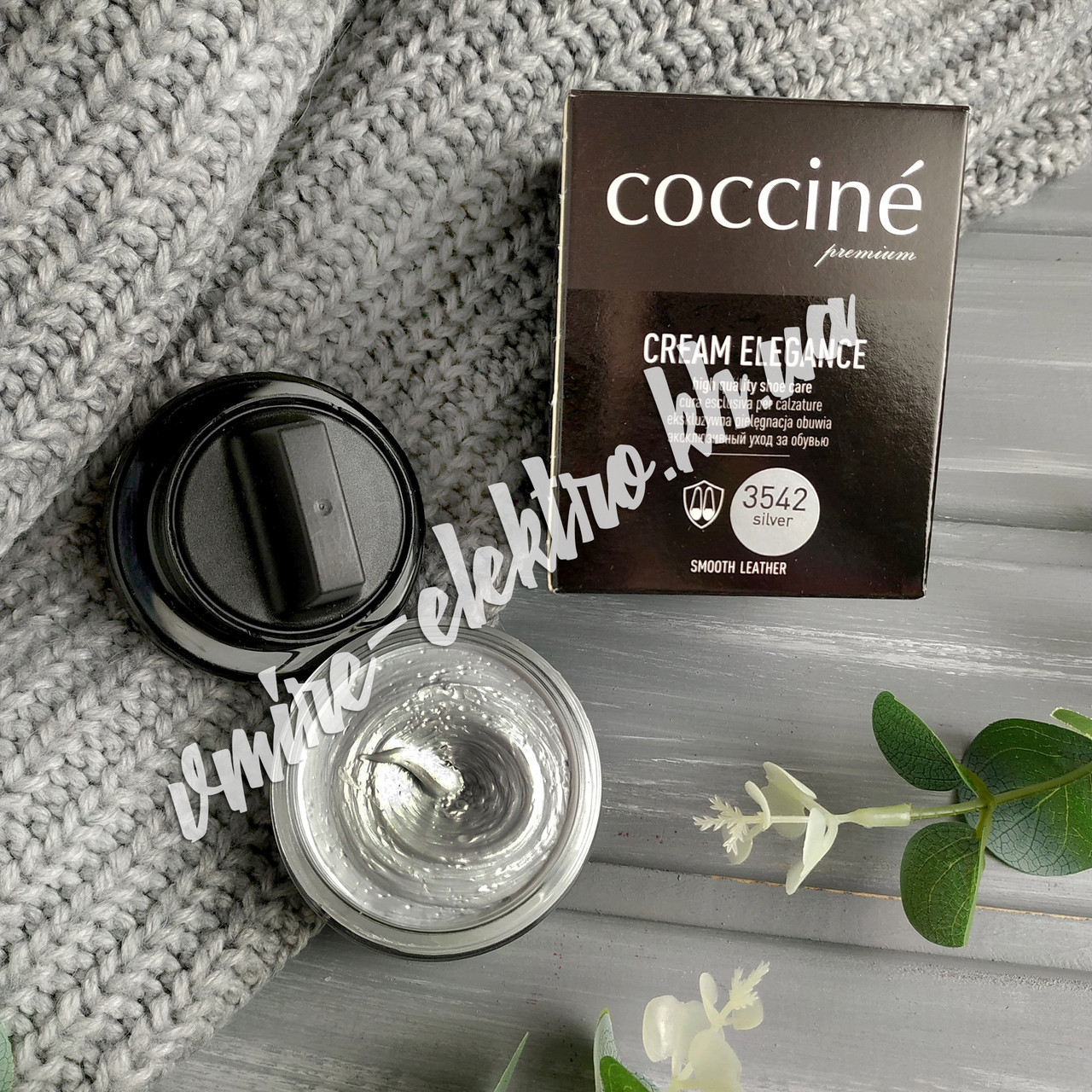Крем для взуття зі шкіри Срібло Coccine (Silver 3542) 50 мл