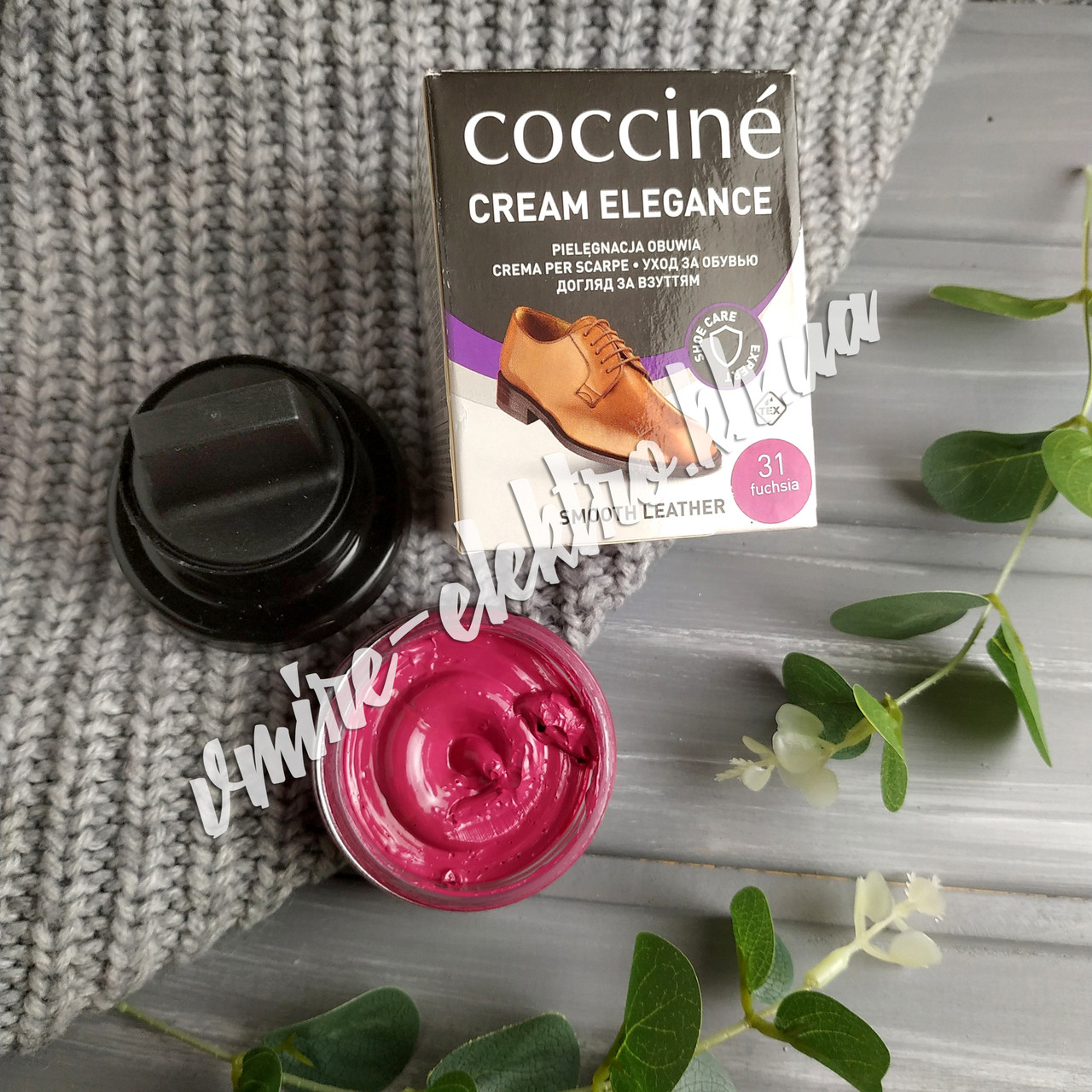 Крем для взуття зі шкіри Фуксія Coccine (Fuchsia 31) 50 мл