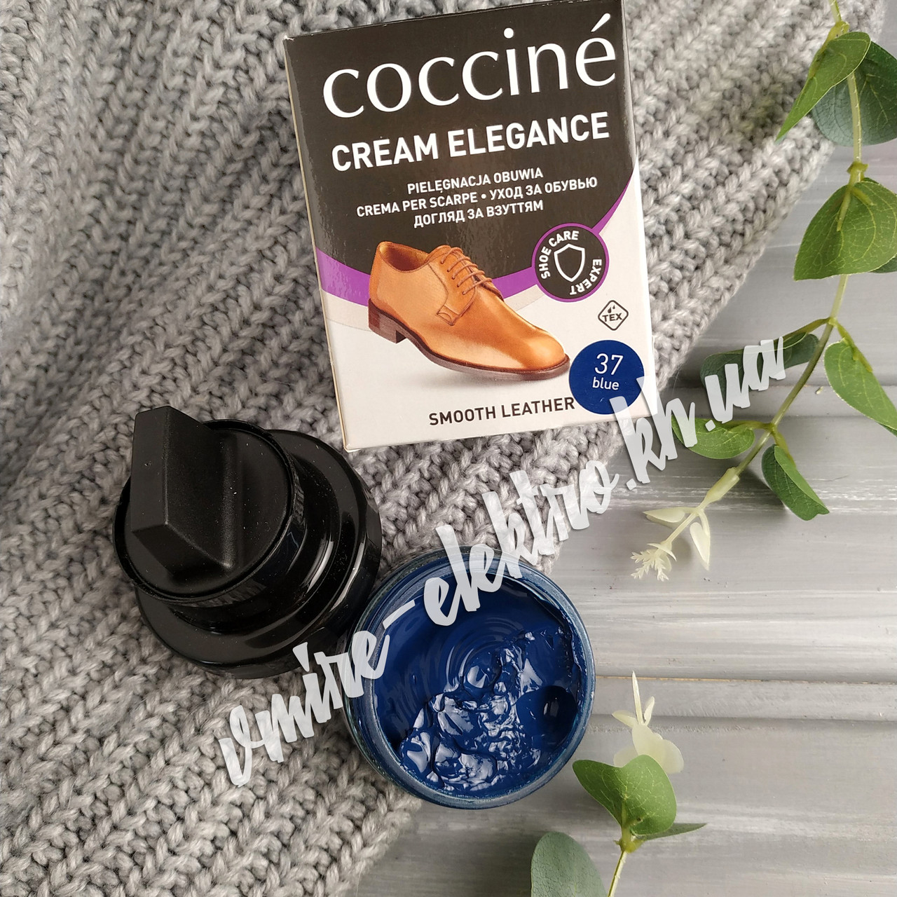 Крем для обуви из кожи Синий Coccine (Blue 37) 50 мл