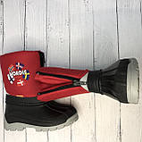 Зимові гумові чоботи на хлопчика Demar New Nordic червоні розмір 25-26, фото 5