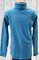 Водолазка підліткам рубчик тепла однотонна (блакитна)