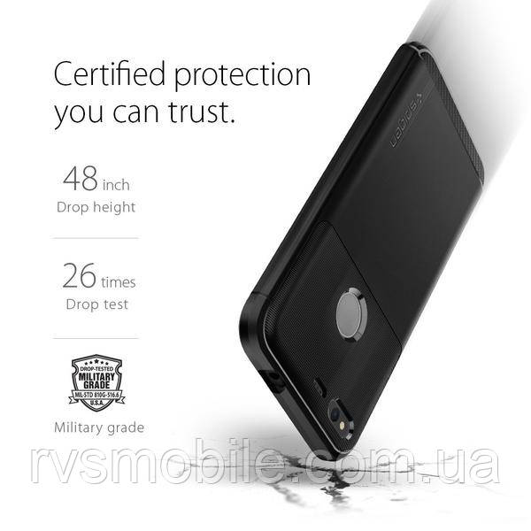 Чехол Spigen для Google Pixel - Rugged Armor, Black (F14CS20889) - фото 6 - id-p1685329757