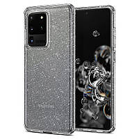 Чехол Spigen для Samsung Galaxy S20 Ultra, Liquid Crystal Glitter, Crystal Quartz (ACS00710)