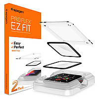 Защитное стекло для Apple Watch (40mm) Spigen, EZ FiT, Pro Flex (упаковка 2шт), (AFL01219)