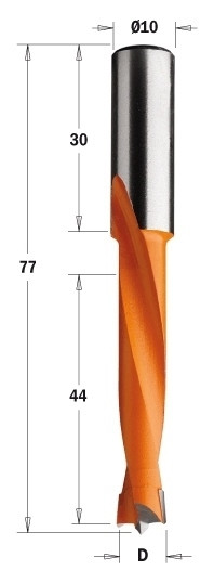 362.050.12 Сверло NP HW D = 5 I = 44 L = 77 S = 10x30 LH