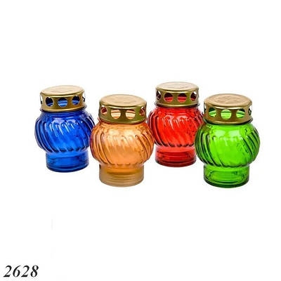 Свічка лампадка скло d 8.5 см h 10.5 см (18шт)