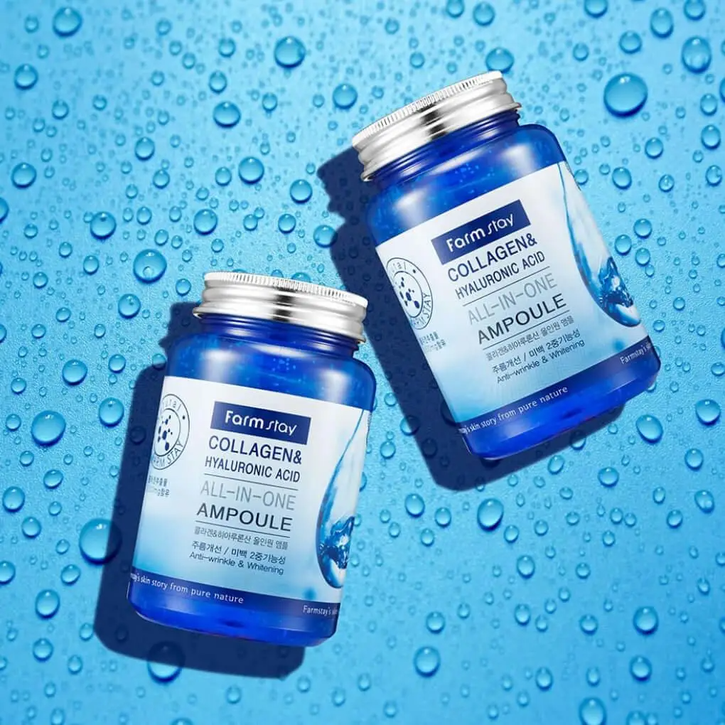 Сироватка з колагеном і гіалуроновою кислотою FARM STAY Collagen & Hyaluronic Acid All In One Ampoule 250 мл