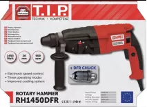 Перфоратор прямий електричний T.I.P RH1450DRF : 1400Вт, патрон SDS+, 3 Дж, 3 режими, фото 4