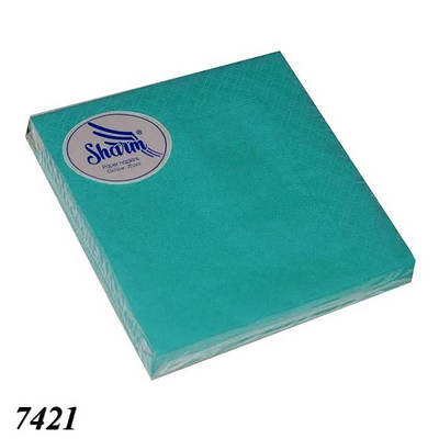 Серветка Sharm 20 шт двошарова Бірюзова