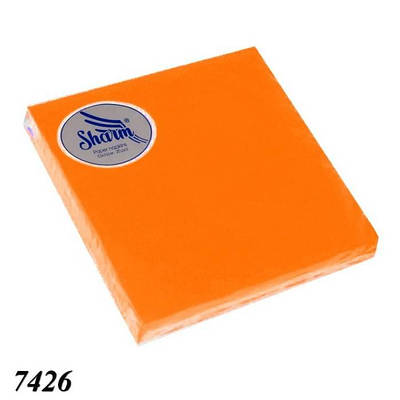 Серветка 33*33^ 20 шт.(2ш) Sharm (1/30) оранжева арт. 7426