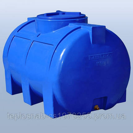 Пластиковий бак (ємність горизонтальна) RG 350 двошарова, фото 2