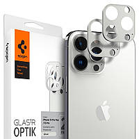 Защитное стекло Spigen для камеры iPhone 13 Pro - Optik (2шт), Silver (AGL04033)