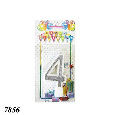 Свічка тортова цифра 4