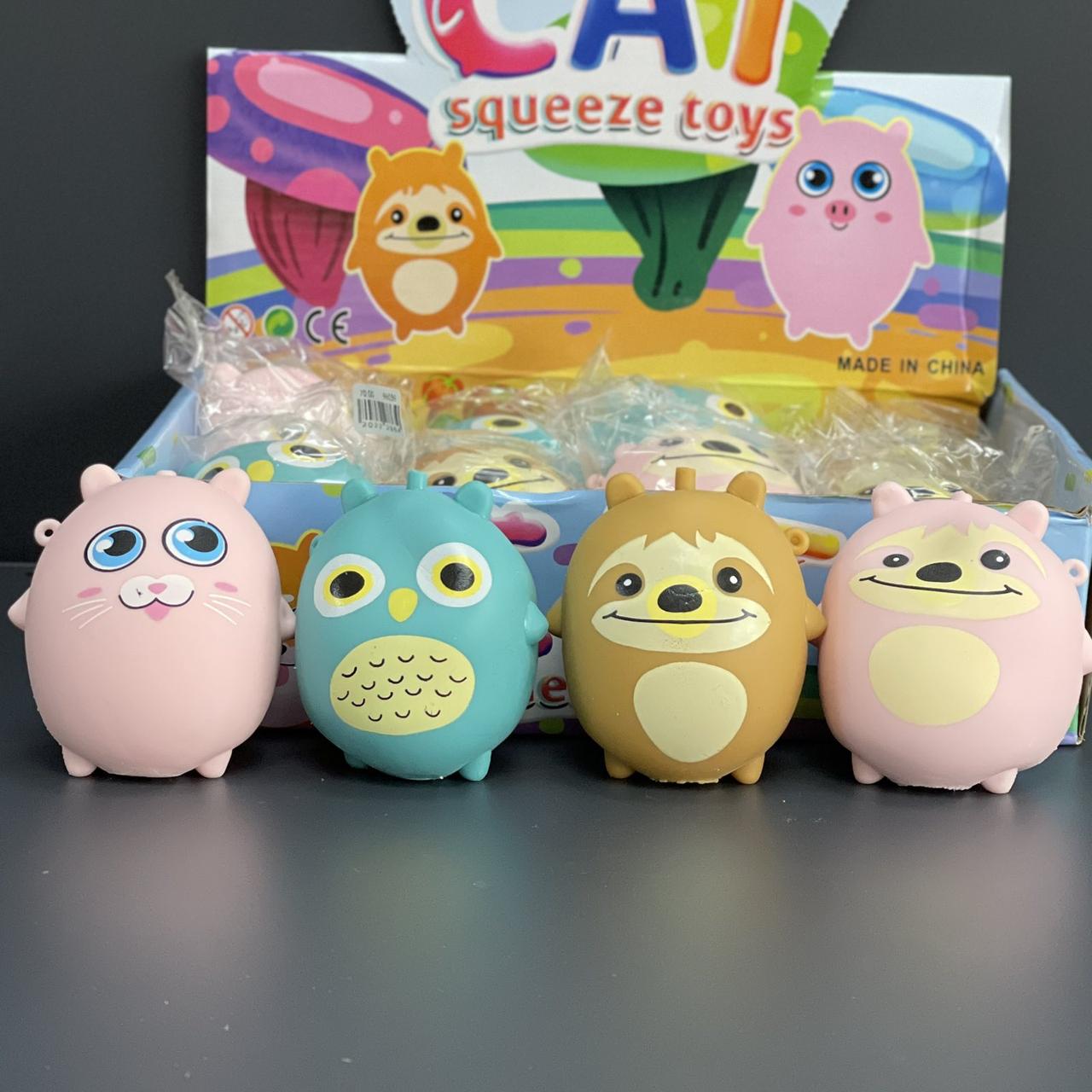 Іграшка антистрес з піною "Звірята", мікс, Игрушка антистресс "Зверьки", фото 1