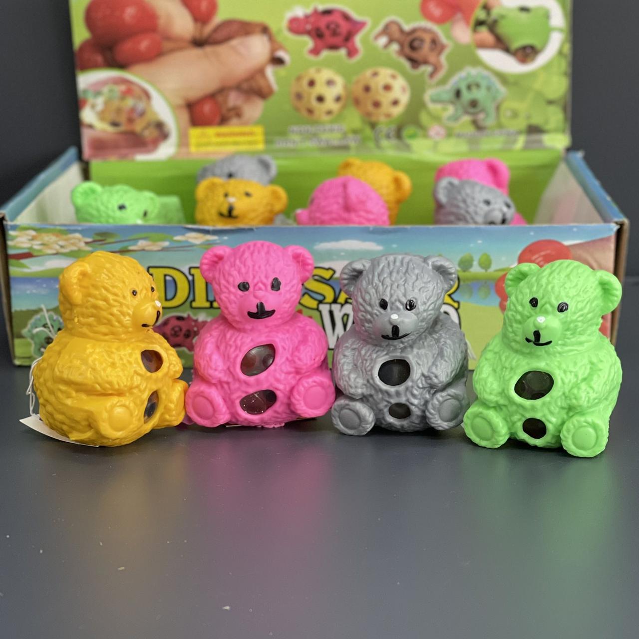 Іграшка антистрес з орбізами "Ведмедик", мікс, Игрушка антистресс "Мишка", фото 1